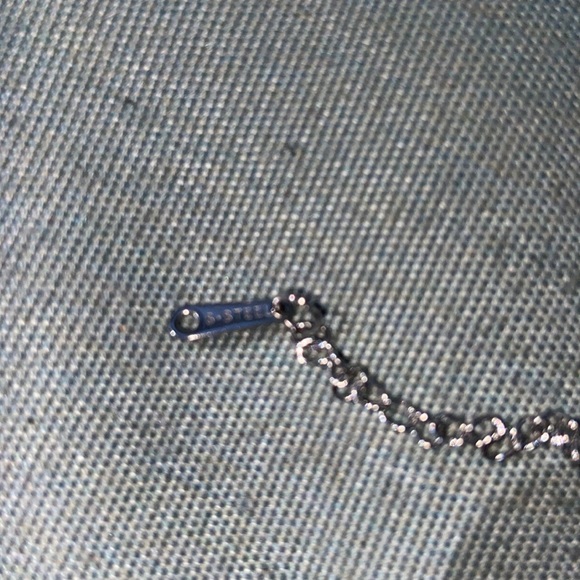 Acero & S.Steel double heart silver and teal enamel pendants, “FOREVER LOVE” - Picture 5 of 5